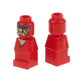 2x Lego Micro Figure Ramses Pyramid Adventurer Red Toy Figure 3843 85863pb007