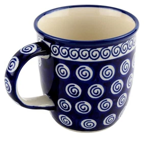 Polish Pottery 12 oz. Mug – Handcrafted Boleslawiec Stoneware by Zaklady  - Picture 1 of 4