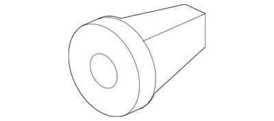 Genuine Mitsubishi Interior Quarter Panel Trim Panel Grommet MU480034 - Image 1 of 2