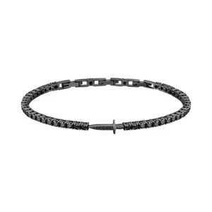 Bracciale MORELLATO uomo Tennis argento 925 zirconi neri - Imagen 1 de 6