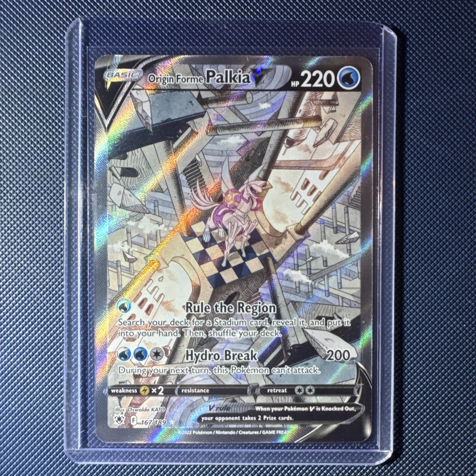 Origin Forme Palkia V (Alternate Full Art) 167/189 Swsh10: Astral Radiance Holo - Image 1 of 2
