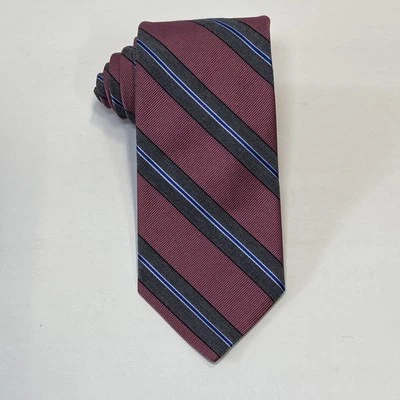 "Corbata Brooks Brothers Makers Merchants ciruela a rayas rosa corbata nueva con etiquetas 59,5"" x 3,25""" Foto 1 de 4