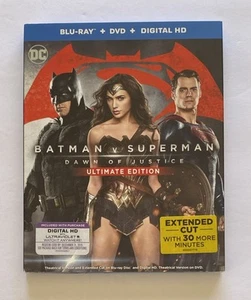 Batman v Superman Dawn of Justice (Blu-ray/DVD, 2016, Ultimate Edition) Slipcove - Picture 1 of 4