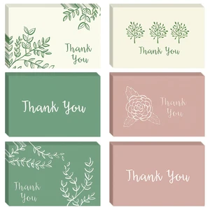 48 Pack Bulk Sage Green Thank You Cards with Envelopes for All Occasions, 4x6 In - Picture 1 of 8