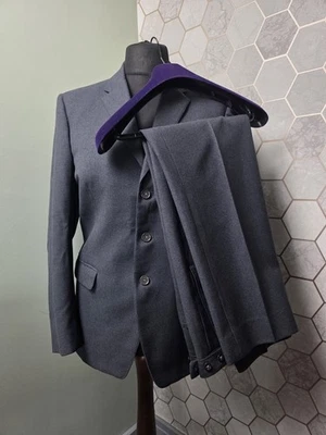 Vintage 50s Barkers of Kensington Made to Measure Grey Wool Suit - 40C 32W 32S  - Bild 1 von 4