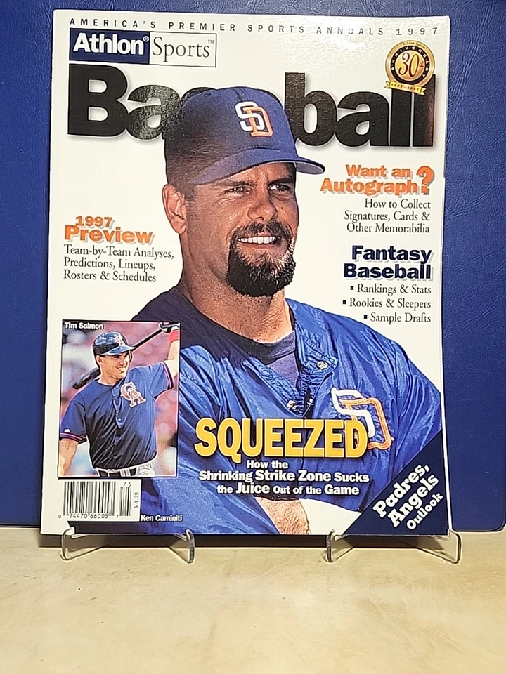 KEN CAMINITI 1997 ATHLON SPORTS BASEBALL ANNUAL PREVIEW Magazine - Image 1 of 4