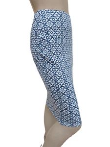 Pencil Skirt size 8 - New Blue Mix Stretch Cotton Jersey - Atmosphere - Picture 1 of 4