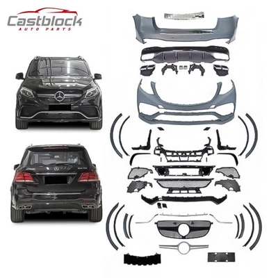 Kit de parachoques estilo AMG Facelift para 15 16 17 18 19 Mercedes Benz GLE W166 GLE63 Foto 1 de 4