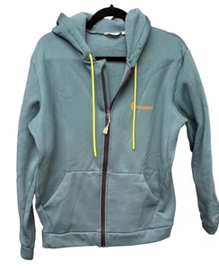 Chaqueta con Capucha Cotopaxi Para Mujer Sambaya Elastizada Polar Cremallera Completa Verde Azulado. Talla Mediana - Imagen 1 de 6