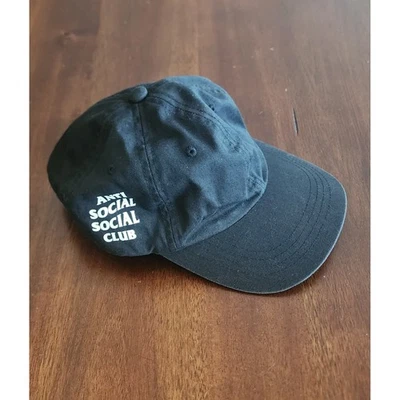 Anti Social Social Club Cap Hat Yupoong Classics Black Cotton ASCC - Image 1 of 4