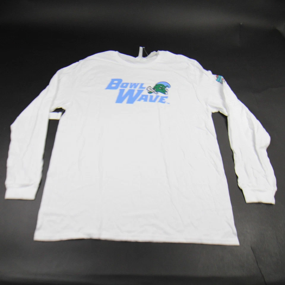 Tulane Green Wave Threadfast Long Sleeve Shirt Men's White New - Image 1 of 1