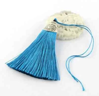 lot de 2 pendentif pompon en alliage argent tibétain - Photo 1/2