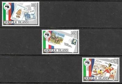 Norfolk Island Scott 344-346 AUSIPEX '84 en muy buen estado como nuevo nunca montado 1984 Foto 1 de 4