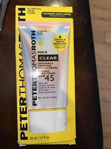 Peter Roth Clear Invisible Sunscreen SPF 45 - 1.7 oz Sunscreen 3/25 - Picture 1 of 3