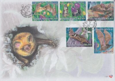 [SJ] Bats Of South Africa 2001 Animal Fauna Wildlife (stamp FDC - Image 1 of 4