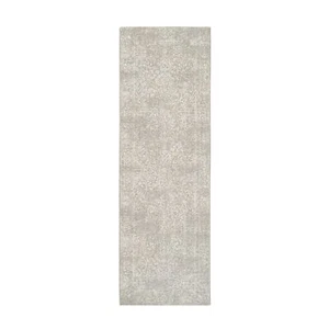 2'6"x8' Beige Wool and Silk Hand Loomed Fine Jacquard Runner Rug R63280 - Picture 1 of 8