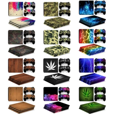 Juego de controladores de consola para Sony PS4 Pro calcomanía de vinilo cubierta revestimiento pegatina LO ÚLTIMO Foto 1 de 4