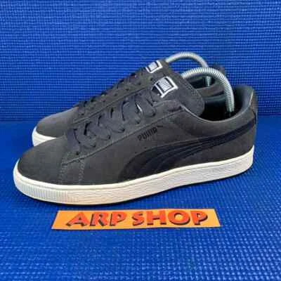 PUMA SUEDE CLASSIC ECO Women`s Size 9 Dark Grey White Athletic Shoes 356328 03 - Image 1 of 4