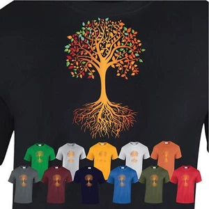 Tree Of Life Mens T Shirt DNA Genetic Code Sacred Geometry Top Earth Nature - Picture 1 of 16