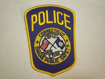Parche de hombro de seguridad pública vintage Police Connecticut DMHAS planchado Foto 1 de 3
