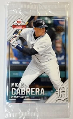 2019 TOPPS DETROIT TIGERS NATIONAL BASEBALL CARD DAY SEALED PACK SGA CABRERA - Image 1 of 2