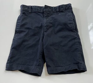 Gap Kids Uniform Flat Front Shorts ~ Sz 12 ~ Navy ~ EUC missing button - Picture 1 of 7