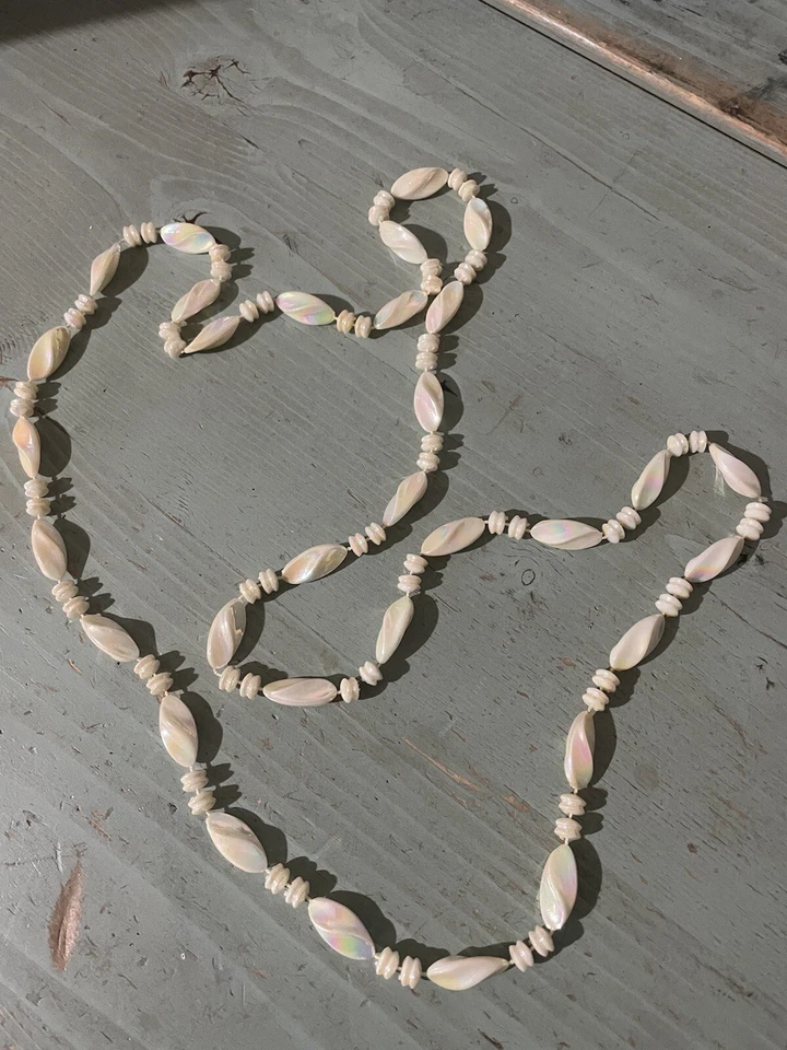 Collana Lunga da donna Perle Bianco fluorescente Madreperla Australian Made - Immagine 1 di 4