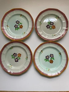 Vintage Calyx Ware Porzellan, 4 Brot & Butter Teller, hellgrün. importiertes England - Bild 1 von 2