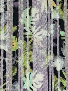Cotton Seersucker Fabric Tropical Stripe Famous Designer Sold By The Yard - Picture 1 of 3