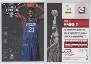 2014-15 Panini Totally Certified Joel Embiid #143 Rookie RC