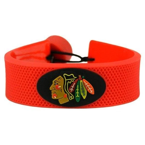 Chicago Blackhawks Team Color Hockey Bracelet [NEW] Puck Jewelry Necklace Wrist Cover