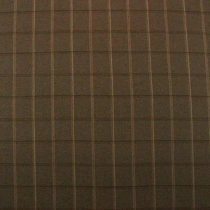 CLARENCE HOUSE KNIGHTSBRIDGE KHAKI NATURAL CHECK 100% WOOL FABRIC BY YARD 59"W - Picture 1 of 6