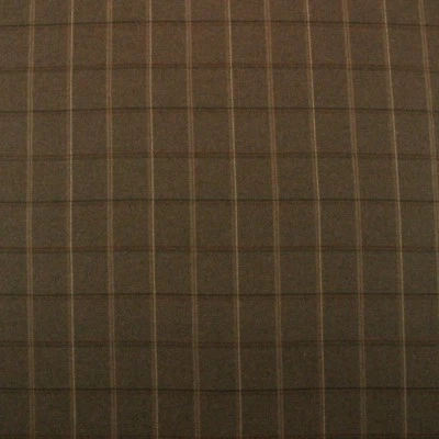 CLARENCE HOUSE KNIGHTSBRIDGE KHAKI NATURAL CHECK 100% WOOL FABRIC BY YARD 59"W - Image 1 of 4