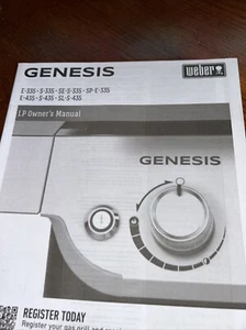 Weber -Genesis Lp Owners Manual Bbq E-335- English - Picture 1 of 1