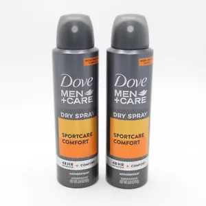 Dove Men Care Dry Spray Antiperspirant 3.8oz 107g (Sportcare Comfort) Pack of 2 - Picture 1 of 7