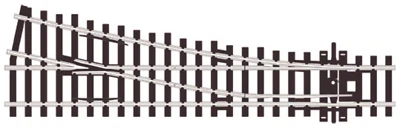 Peco SLE91 OO Gauge R/H Small Radius Electrofrog Turnout/Point - Image 1 of 2