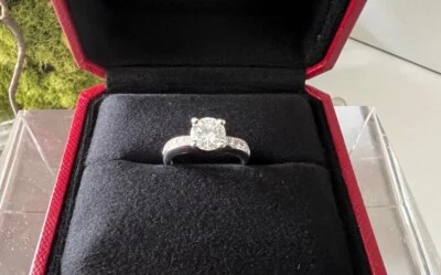 JFA DESIGNS JEAN-FRANCOIS ALBERT 18KWG 1.32ct DIAMOND ENGAGEMENT RING + CARTIER - Image 1 of 4