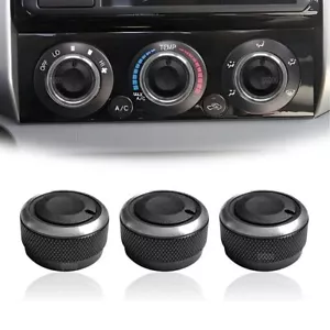 Panel Turning Switch Knob Buttons For Toyota Tacoma 3Pcs Heater A/C Control Knob - Picture 1 of 9