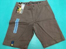 NEW Iron Co. Comfort Flex Waistband Mens Shorts Pants Cotton Spandex 32 38 40