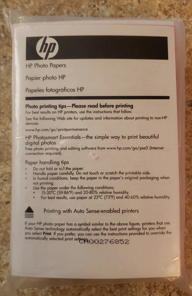 HP Photo Papers Papier Photo HP  4 X 6 Inches - Image 1 of 4