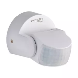 Bewegungsmelder Außen schwenkbar IP65 Infrarot Sensor Aufputz weiß LED geeignet - Bild 1 von 6