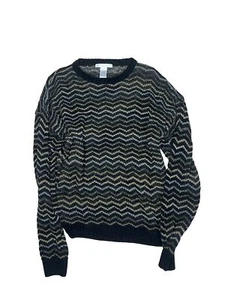 VINTAGE Grandpa Sweater Mens Large Geoffrey Beene Acrylic Rayon Crewneck 90s - Picture 1 of 3