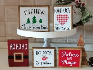 Decoración Rústica de Navidad, Adornos de Navidad. Mini Cartel De Navidad. - Imagen 1 de 20
