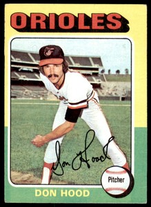 1975 Topps Don Hood . Baltimore Orioles #516