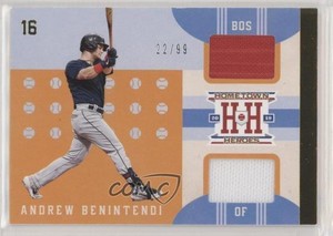 2019 Panini Chronicles Hometown Heroes Memorabilia Gold /99 Andrew Benintendi