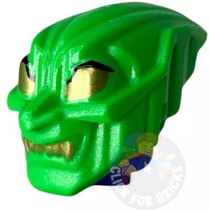 LEGO Spider Man Green Goblin Minifigure HELMET Spd006 4851 4852 x225pb01 Genuine - Picture 1 of 6