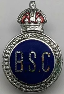 Original WW2 Bristol Special Constabulary Policeman's Enamel Lapel Badge, BSC - Picture 1 of 2