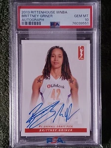 2013 Rittenhouse WNBA Brittney Griner Rookie Autograph RC Auto PSA 10 - Picture 1 of 2