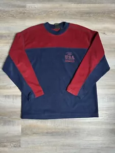 Vintage 90s USA Olympic Team Pullover Embroidered Sweater Sz XL Made in USA - Picture 1 of 9