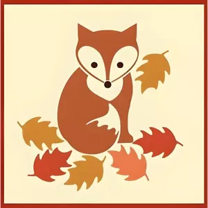 VOLPE STENCIL - BIRD Forest Mountain Woodland fauna selvatica - Lo stencil artistico - Foto 1 di 6